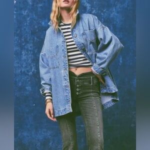 Free People Madison City Twill Jacket size S